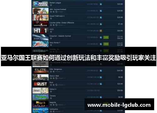 亚马尔国王联赛如何通过创新玩法和丰富奖励吸引玩家关注