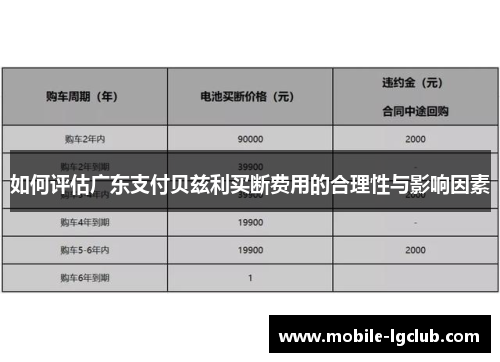 如何评估广东支付贝兹利买断费用的合理性与影响因素